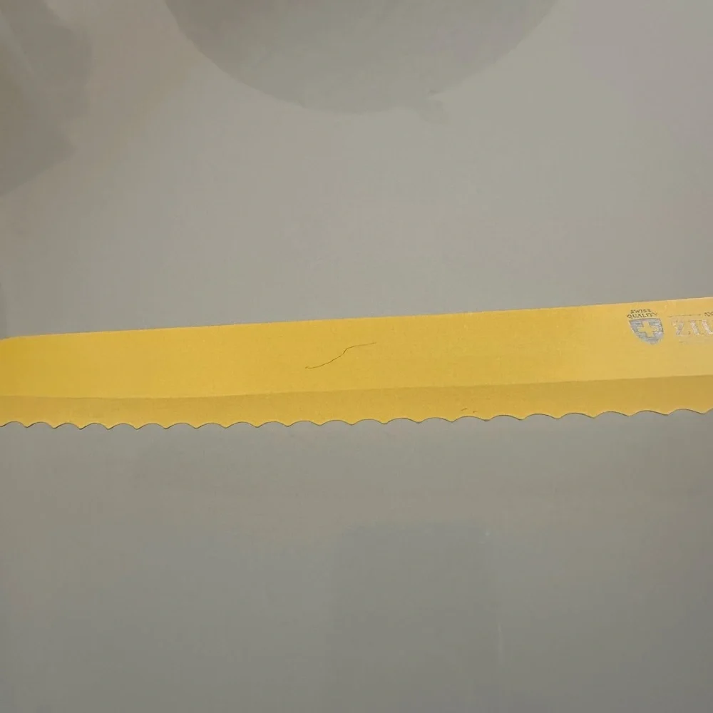 Yellow Serrated Kitchen Knife new